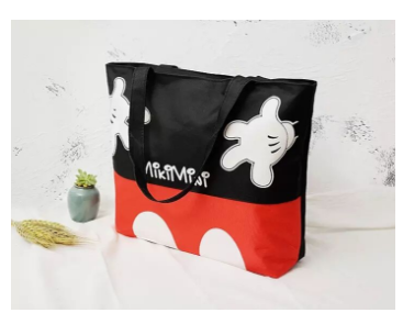 canvas bag large zipper bag shopping bag