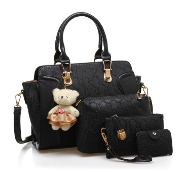 New fashion 4-piece suit PU women's handbag for ladies