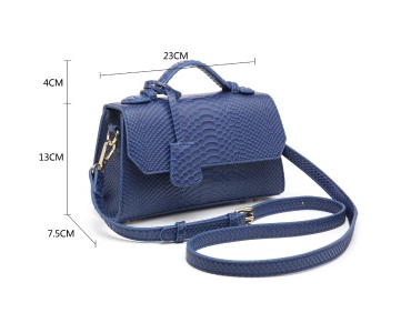 Fashionable design snake pattern PU ladies bag one shoulder adjustable women's handbags