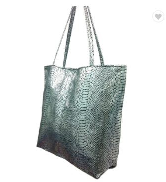 new indian lady snake pattern soft Pu handbag tote bag