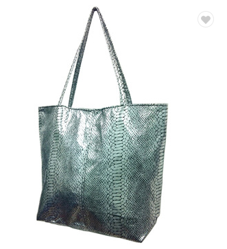 new indian lady snake pattern soft Pu handbag tote bag