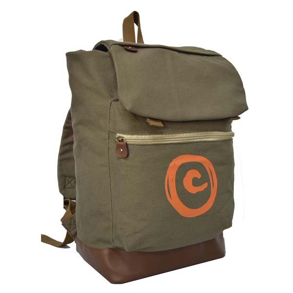 Hot Sale 16oz canvas backpack for promotion