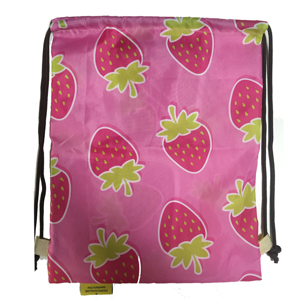 Full printing drawstring backpack manufacturer customized backpack for girls