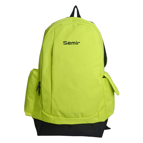 600D polyester material girls customized backpack bag with two side pocket