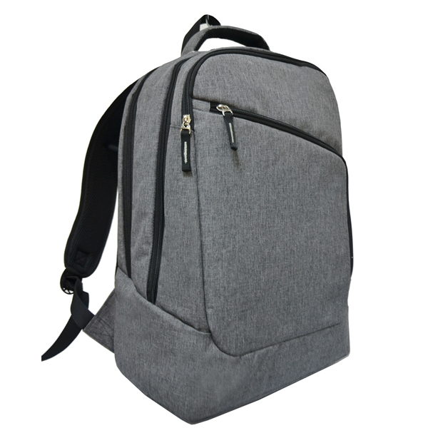 double tone polyester waterproof business laptop backpack