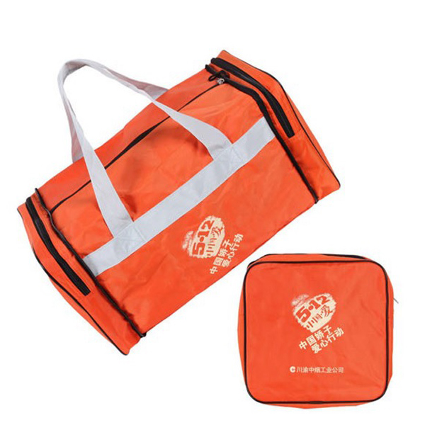 new arrival light foldable outdoor polyester sports organizer bag for gym man