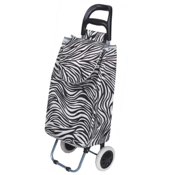 hot style folding luggage cart jacquard folding shopping cart