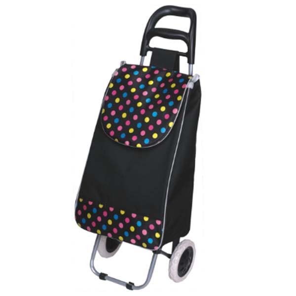 hot style folding luggage cart jacquard folding shopping cart