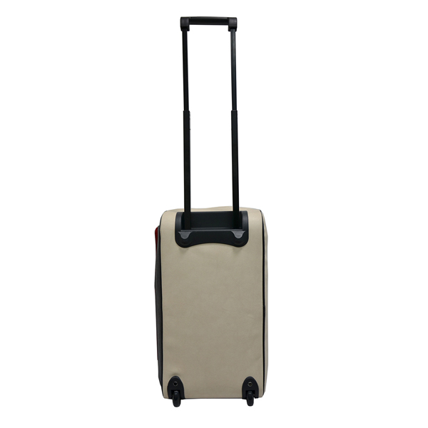 bags manufacturer semi-PU premium buckle trolley luggage bags cases