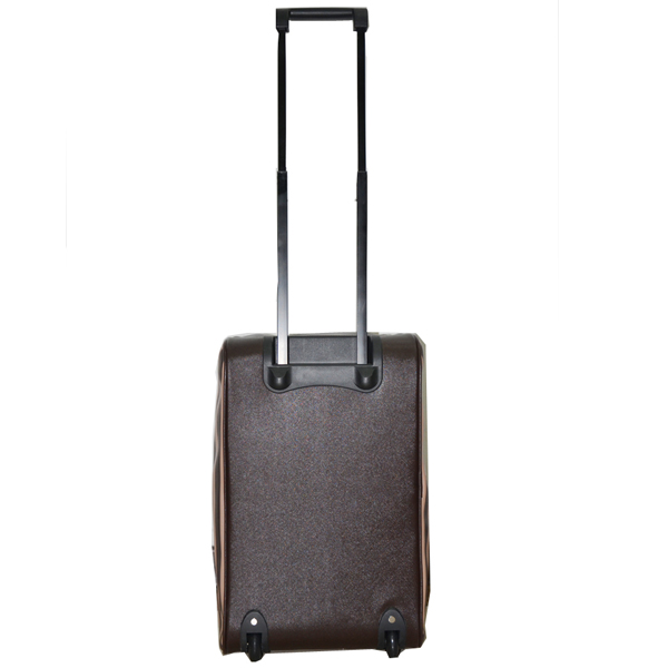 High quality fashionable hotsale top brands saffiano pvc luggage trolley bags