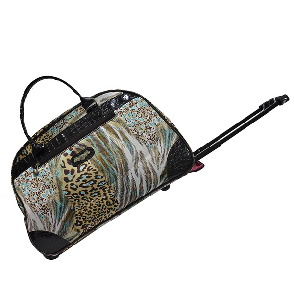 trolley travel duffel bag for lady with wheel