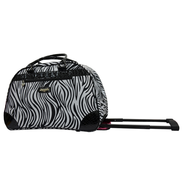 trolley travel duffel bag for lady with wheel