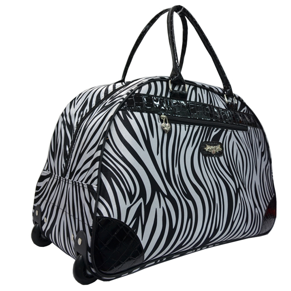 trolley travel duffel bag for lady with wheel