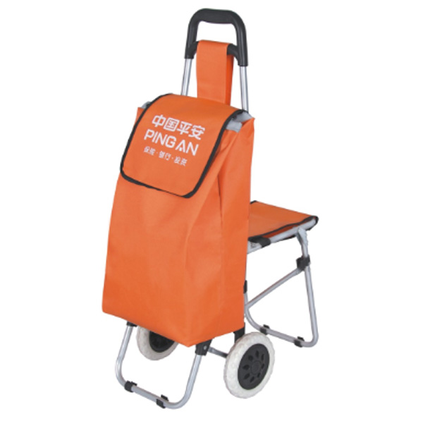 New design trolley shopping bag with chair