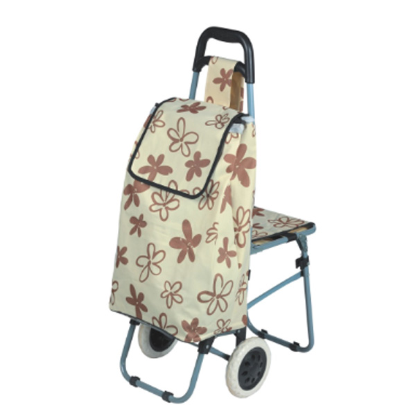 New design trolley shopping bag with chair