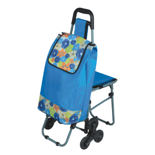 New design trolley shopping bag with chair