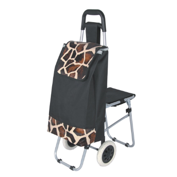 New design trolley shopping bag with chair