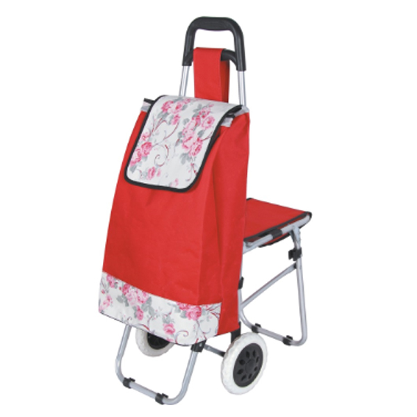 New design trolley shopping bag with chair