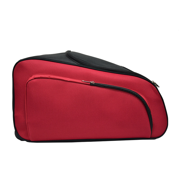 Fancy 600D polyester lady trolley rolling bag