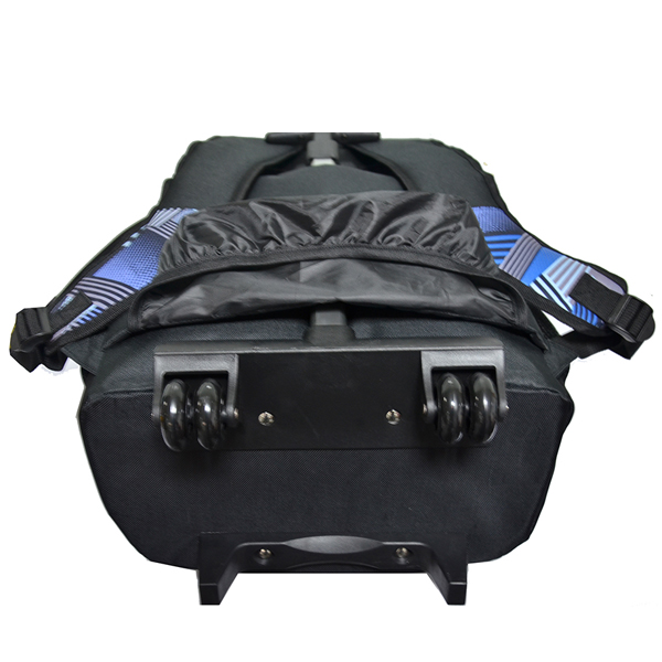 Cheap 600D polyester travel backpack wheels trolley school bags