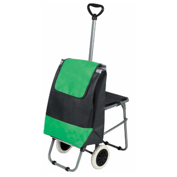 polyester supermarket shopping food trolley bag foldable grocery cart with a seat