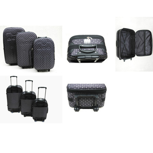 new style custom 3 pieces duffle trolley case luggage set