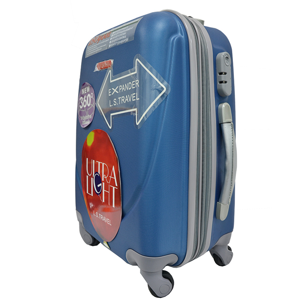 low moq lovely custom ABS universal wheels carry on luggage