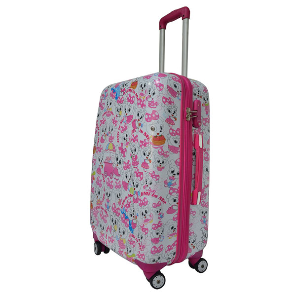 Hot sale cute girls wheeled luggage bag