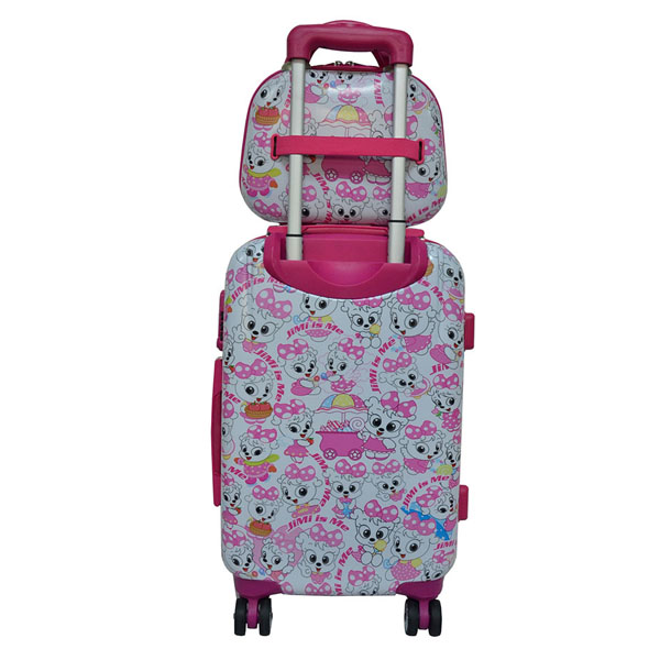 Hot sale cute girls wheeled luggage bag