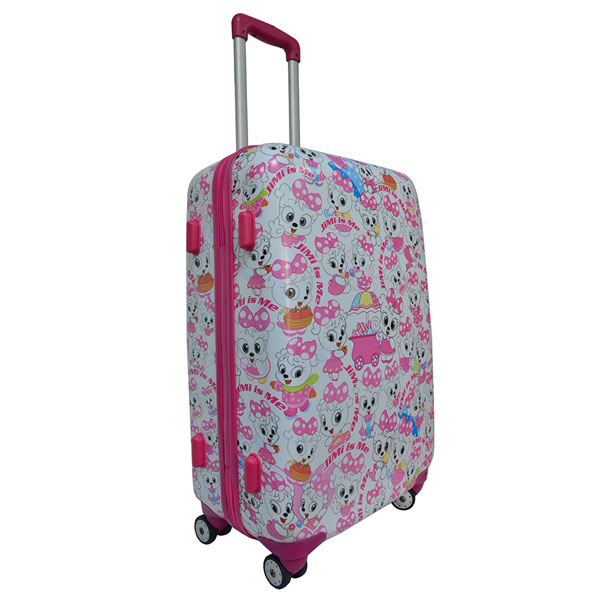 Hot sale cute girls wheeled luggage bag