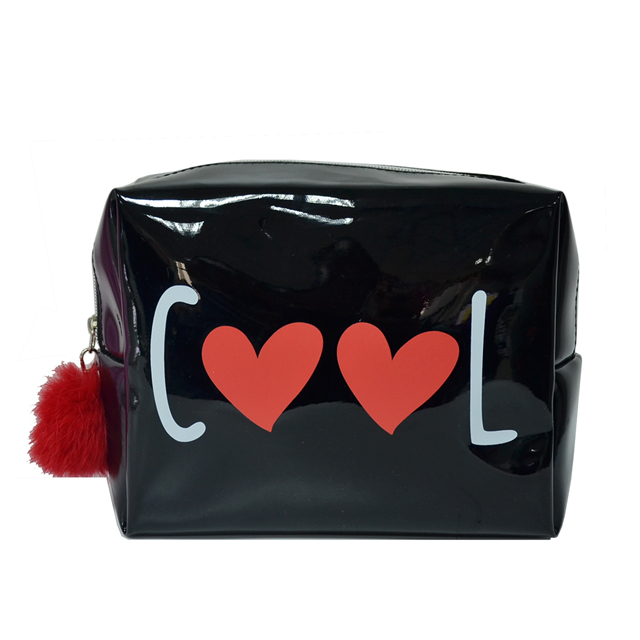 beautiful new design PU shiny cosmetic bags for girls