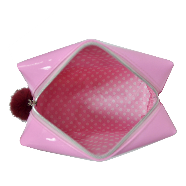 beautiful new design PU shiny cosmetic bags for girls