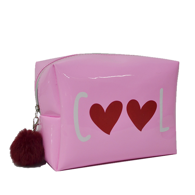 beautiful new design PU shiny cosmetic bags for girls