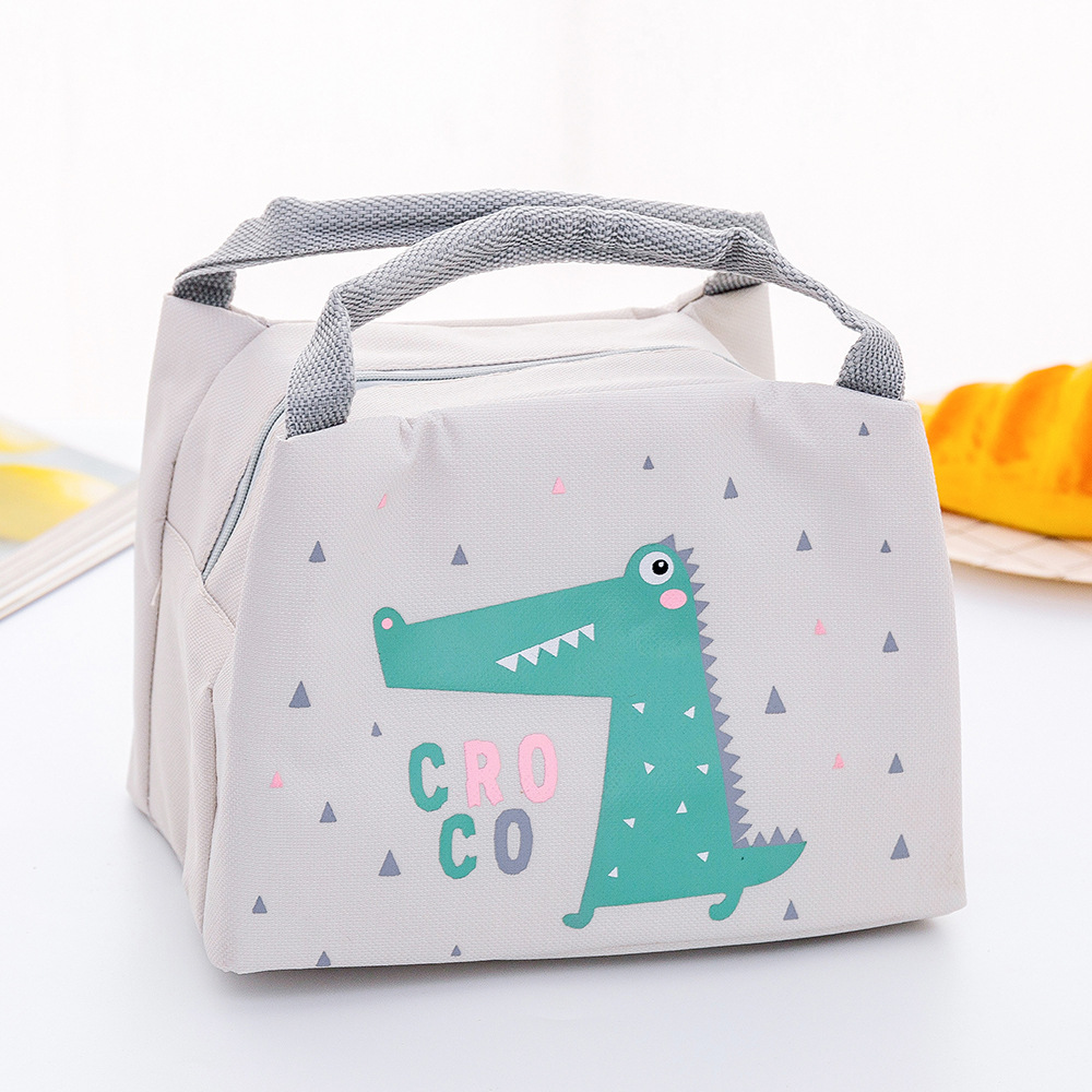 Cartoon Canvas Tote Lunch Bag Thermal Food School Lunch Cooler Bag/DQ05-129