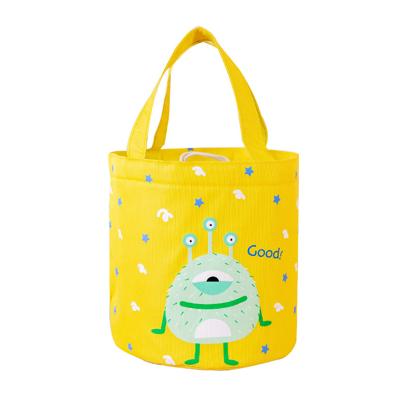 Convenient drawstring design handle thermal cooler lunch bag for kids/DQ05-109