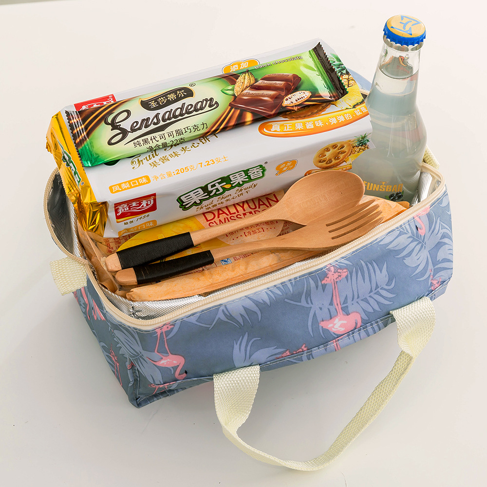 Hot Selling soft fabric Insulation Lunch Bag Fruit Food Juice Camping Mini Insulation Bag/DQ05-127