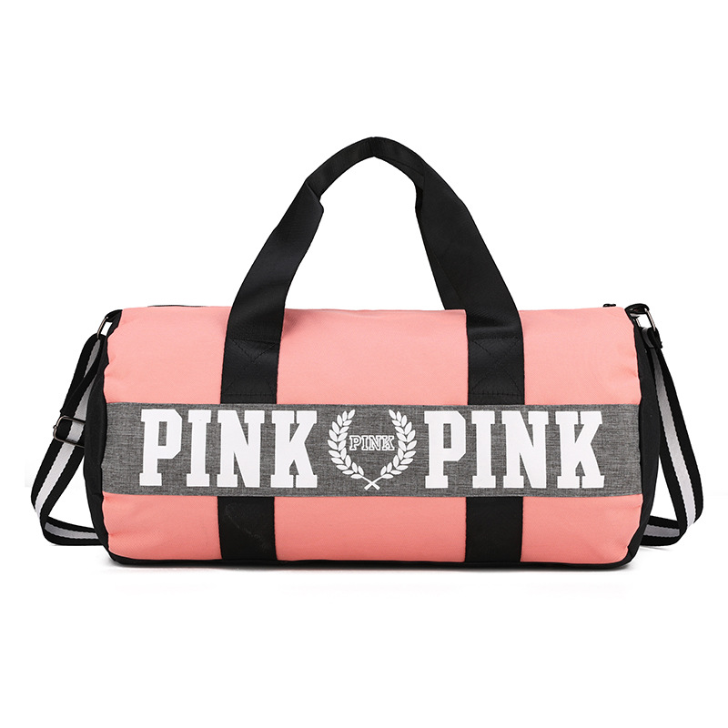 2021 OEM Fitness Yoga Bag Waterpproof Travel Duffel Bag For Women And Men Large Capacity Pink Overnight Bag/DQ07-106