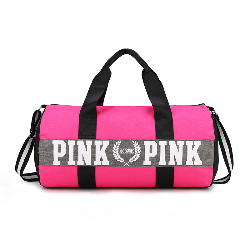 2021 OEM Fitness Yoga Bag Waterpproof Travel Duffel Bag For Women And Men Large Capacity Pink Overnight Bag/DQ07-106