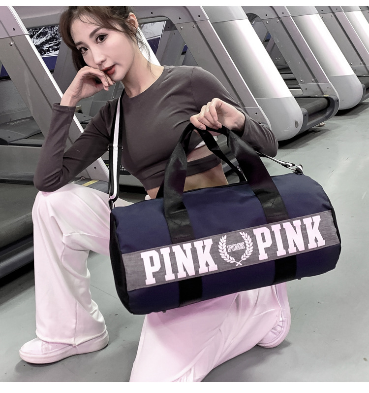 2021 OEM Fitness Yoga Bag Waterpproof Travel Duffel Bag For Women And Men Large Capacity Pink Overnight Bag/DQ07-106