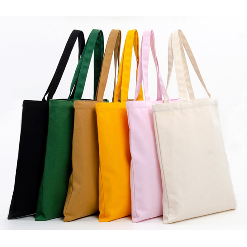 Good price canvas tote bag printed with logo Korean canvas recycled bag simple crossbody bag casual ride shoulder handbag