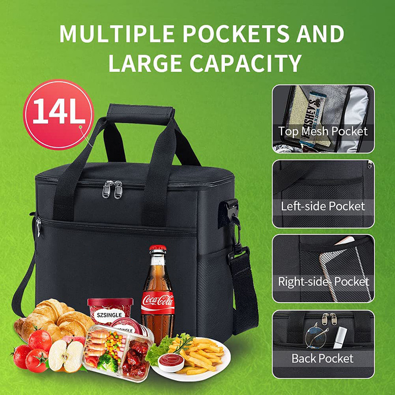 Large Capacity Lunch Home Takeaway Box Outdoor Insulated Cooler Car Picnic Fresh Picnic Bag Pack Cooler Backpack Ice Bag