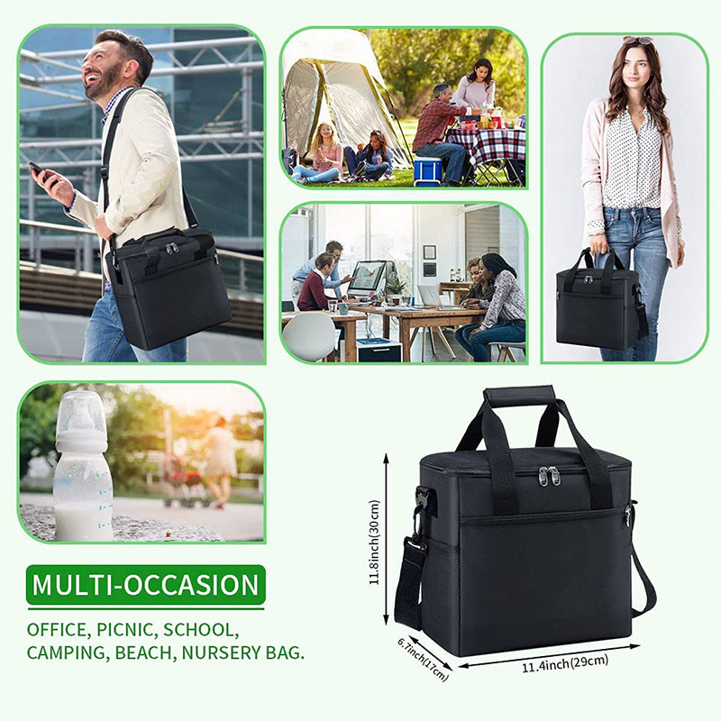 Large Capacity Lunch Home Takeaway Box Outdoor Insulated Cooler Car Picnic Fresh Picnic Bag Pack Cooler Backpack Ice Bag