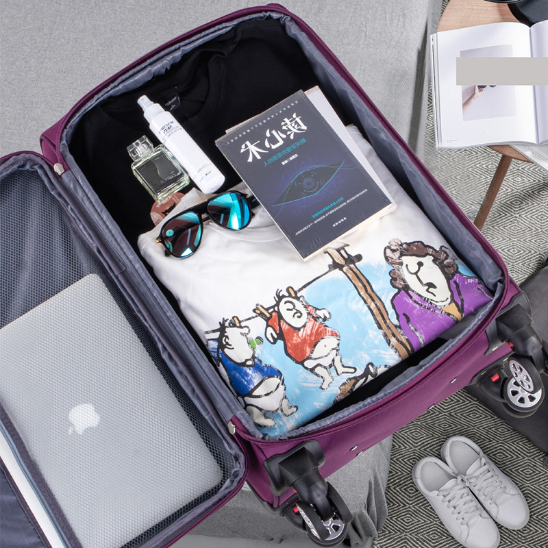 Oxford cloth trolley case female universal wheel suitcase luggage male 20 inch boarding password box travel case