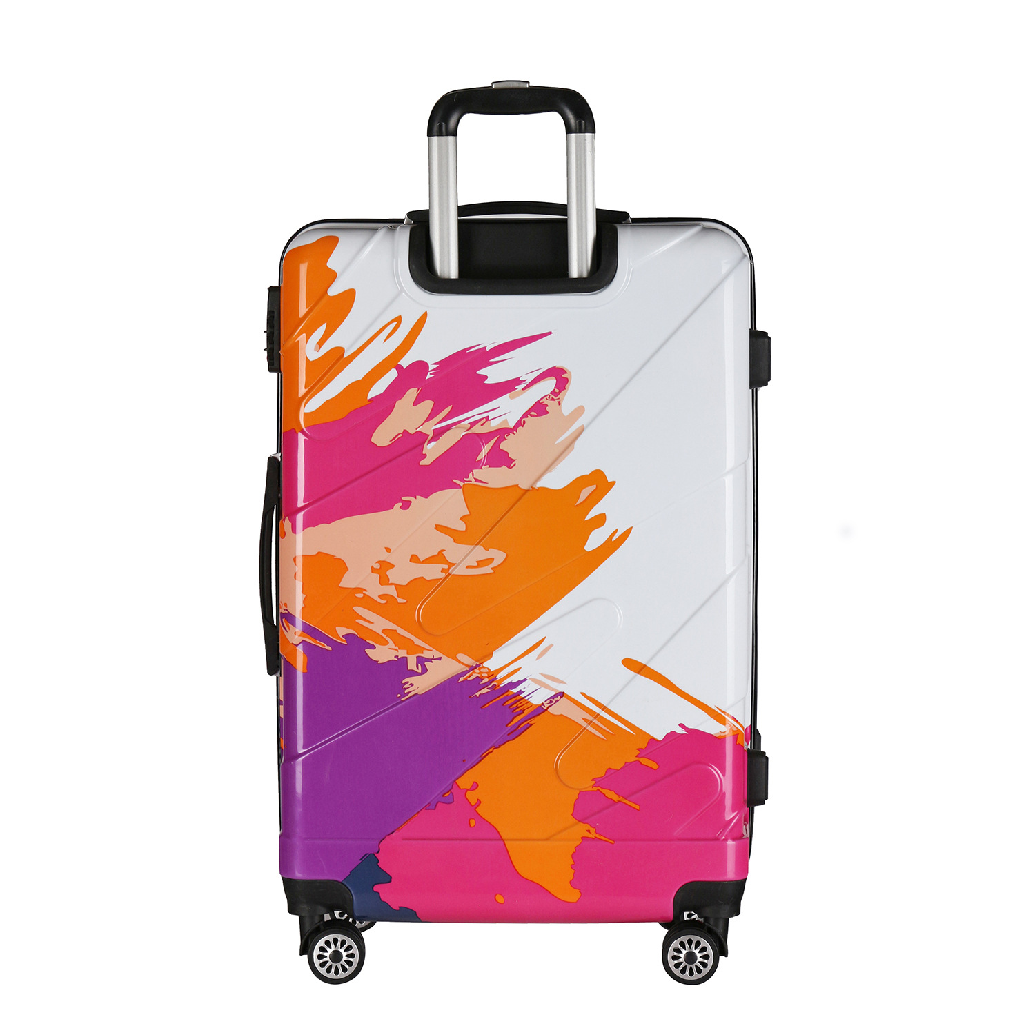 abs trolley case with logo travel luggage Luggage foreign trade luggage 3 pieces set